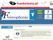 Tablet Screenshot of frankofonia.pl